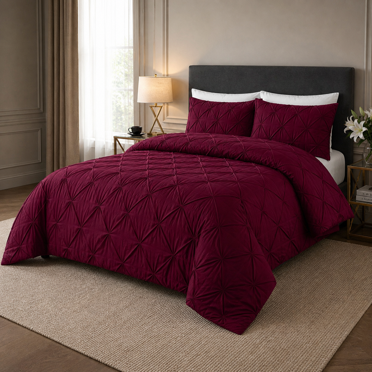 Hotel Style Premium Solid Duvet Cover Set for Bedroom and Modern Living