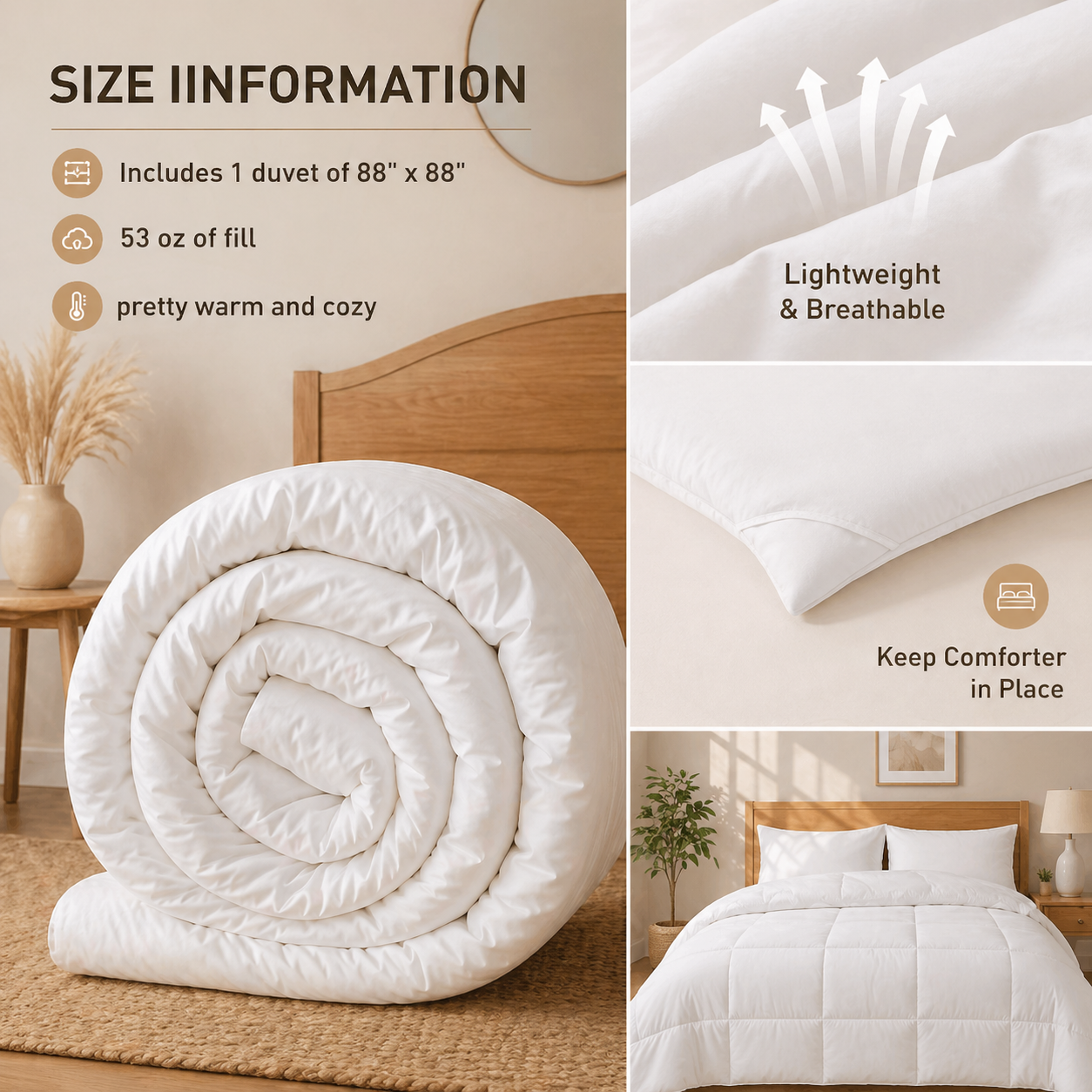 Luxury Hotel Collection Cotton Comforter